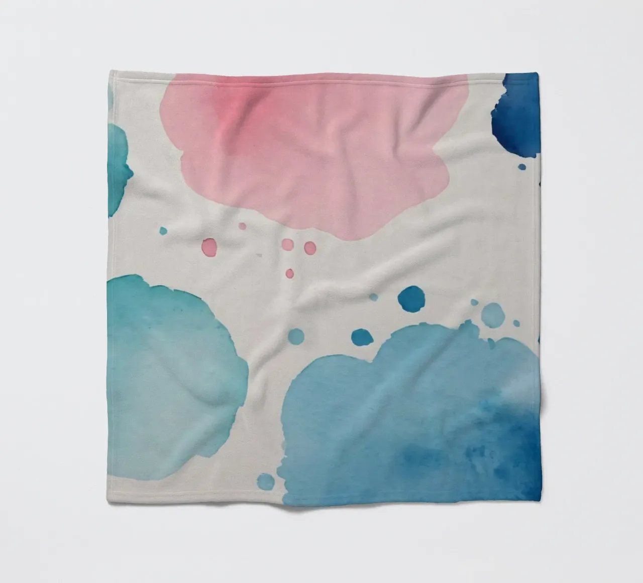 Macchie colorate astratte ad acquerello coperta in pile da DesignDoodle