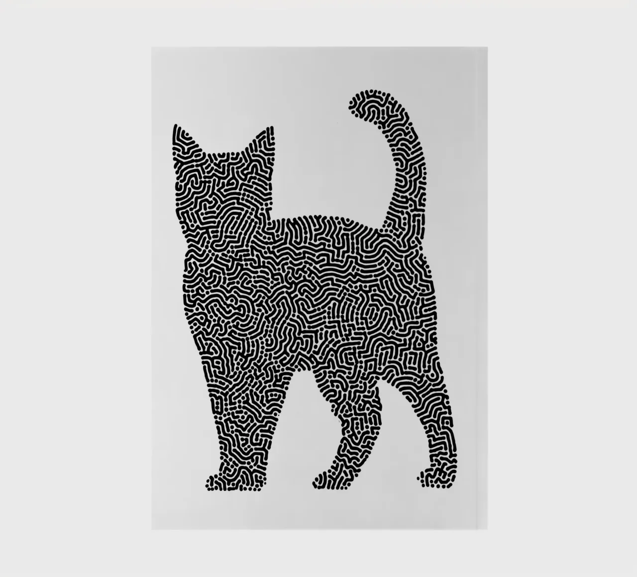 Gatti Zendoodle | Line Art in bianco e nero diario da Autofocus