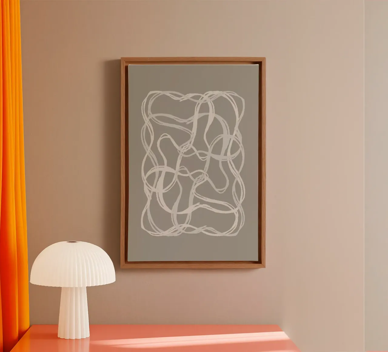 Laced Up 5 canvas with Floater frame by Mareike Böhmer