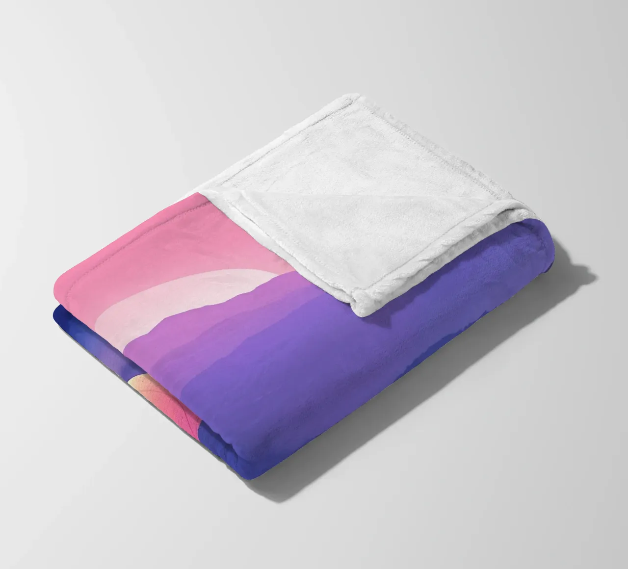 Una mongolfiera che fluttua tra le montagne Lofi Art coperta in pile da LoFi Gallery