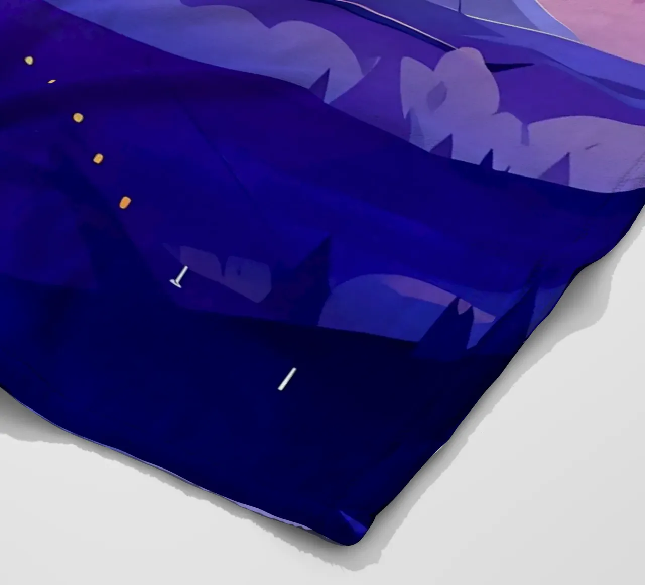 An Airplane Landing In Mountain Runway Lofi Art fleece blanket by LoFi Gallery