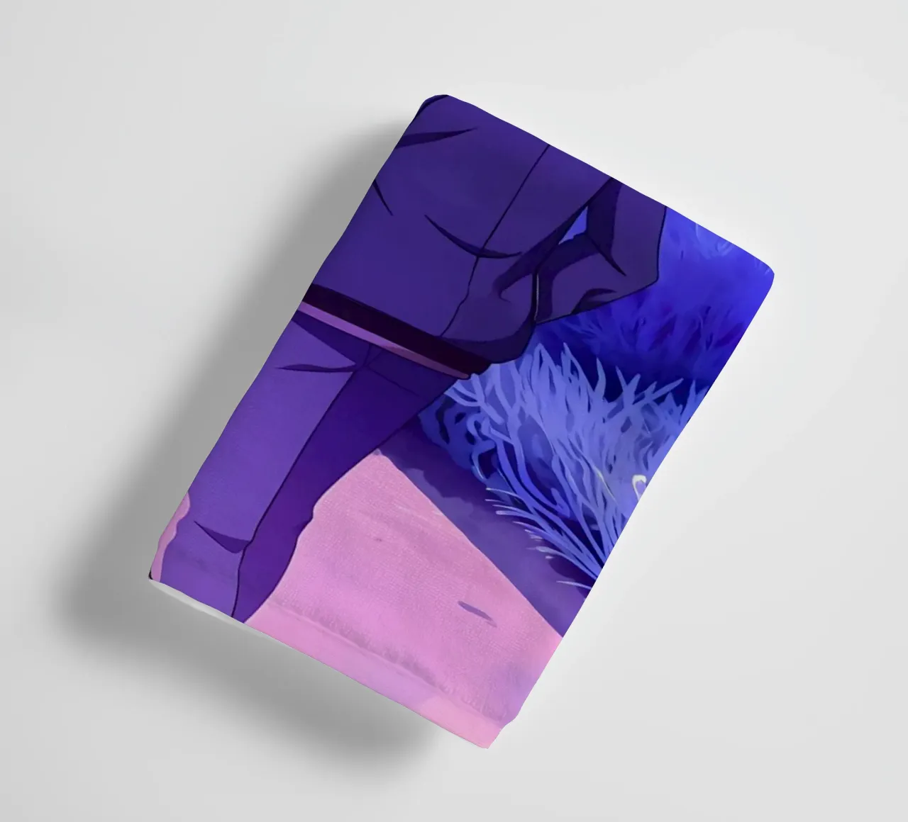 A Boy Walking Through A Silent Night Path Lofi Art towel by LoFi Gallery