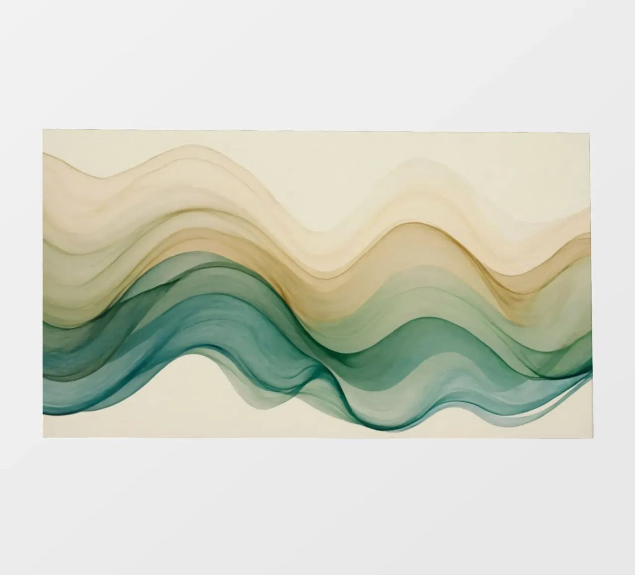 Elegant abstract waves in soft tones create a calming art pvc cover by DesignDoodle