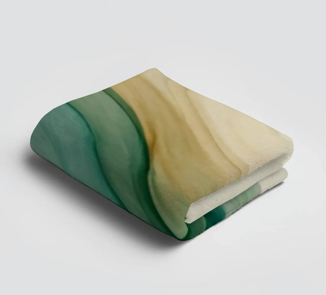 Elegant abstract waves in soft tones create a calming art towel by DesignDoodle