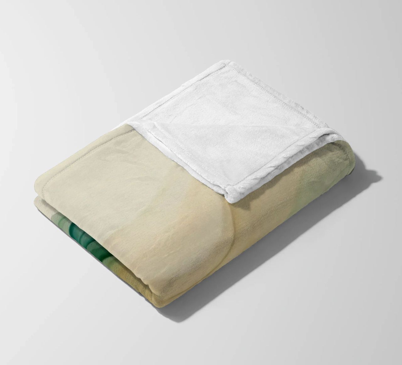 Elegant abstract waves in soft tones create a calming art fleece blanket by DesignDoodle
