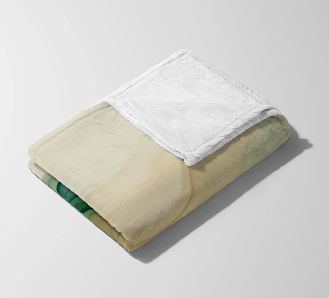 Elegant abstract waves in soft tones create a calming art fleece blanket by DesignDoodle