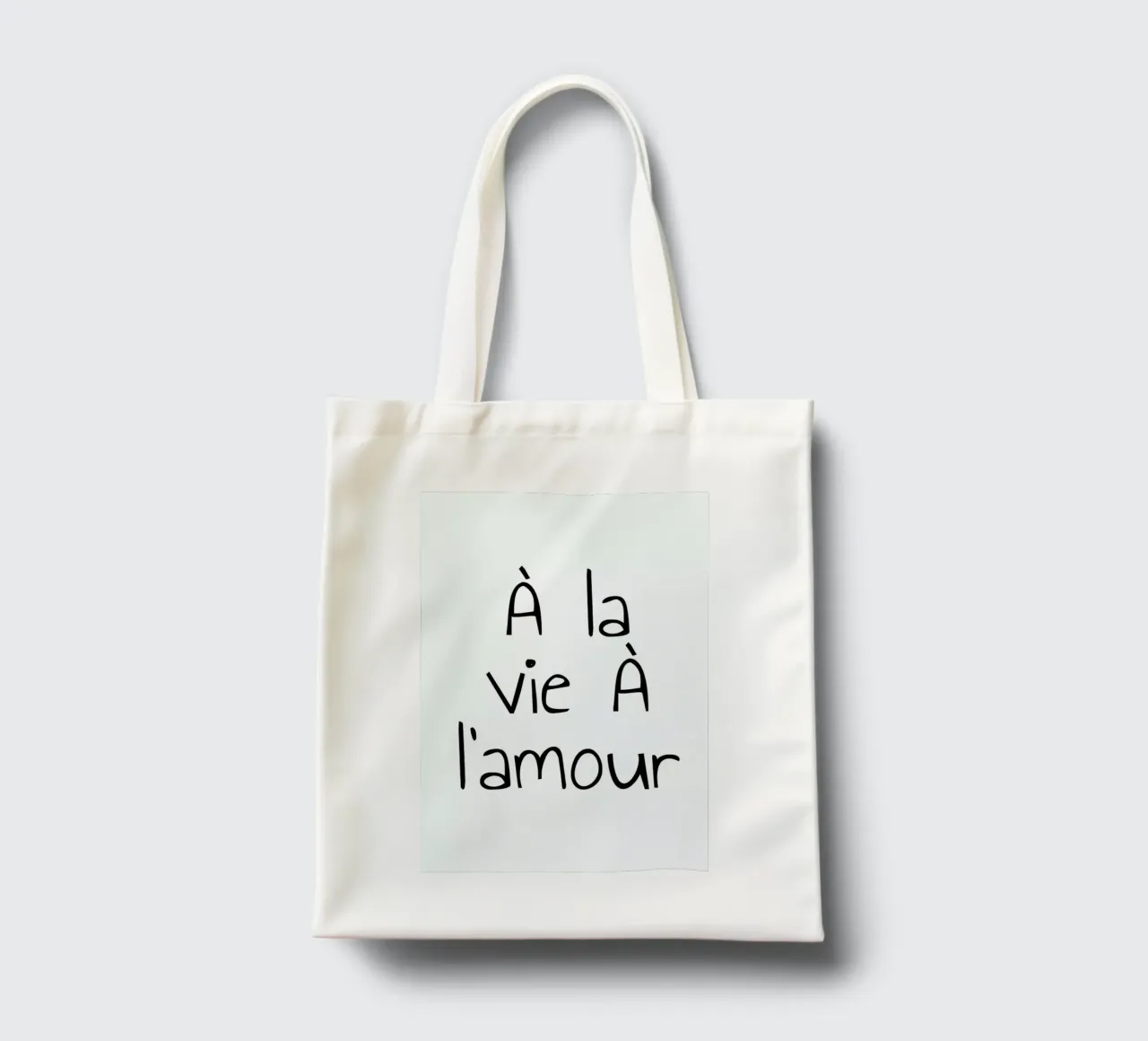 À l'amour borsa in juta da typed
