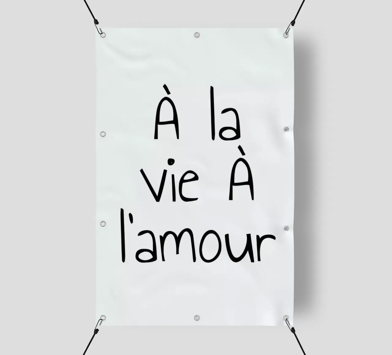 À l'amour telo in pvc da typed