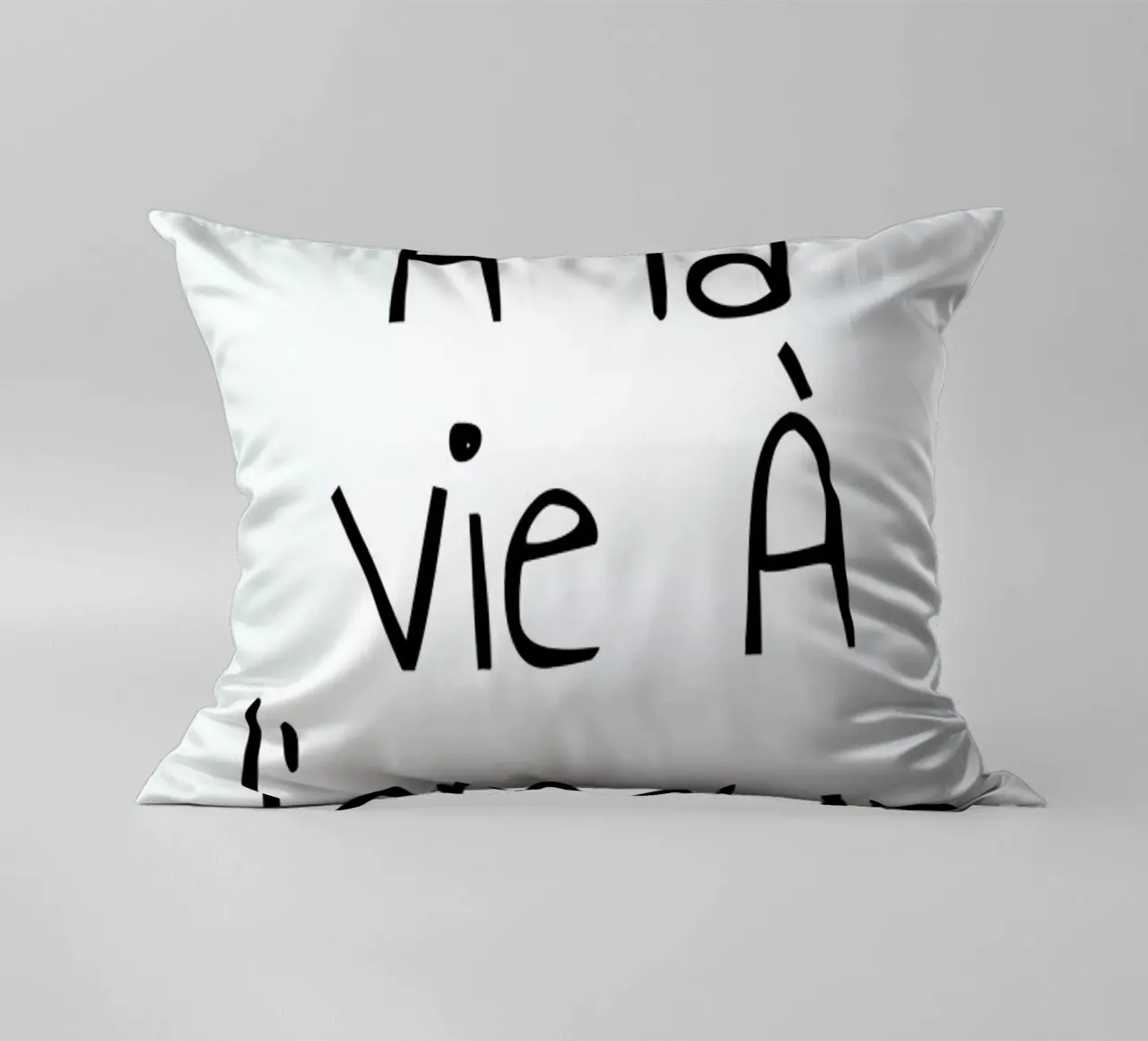 À l'amour cuscino da typed