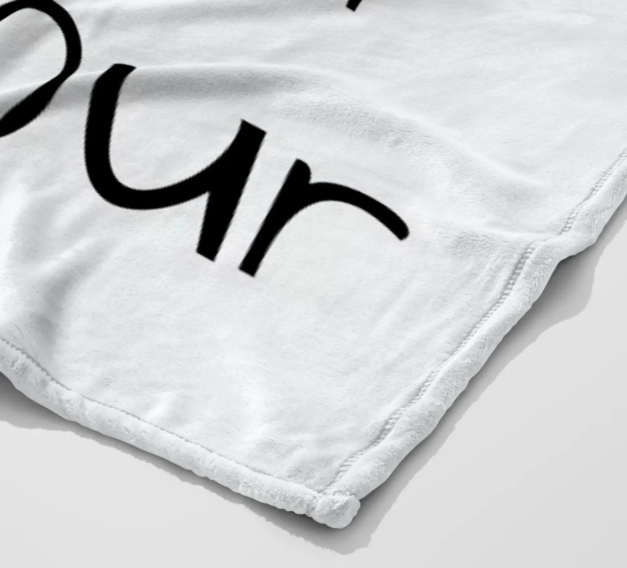À l'amour fleece blanket by typed