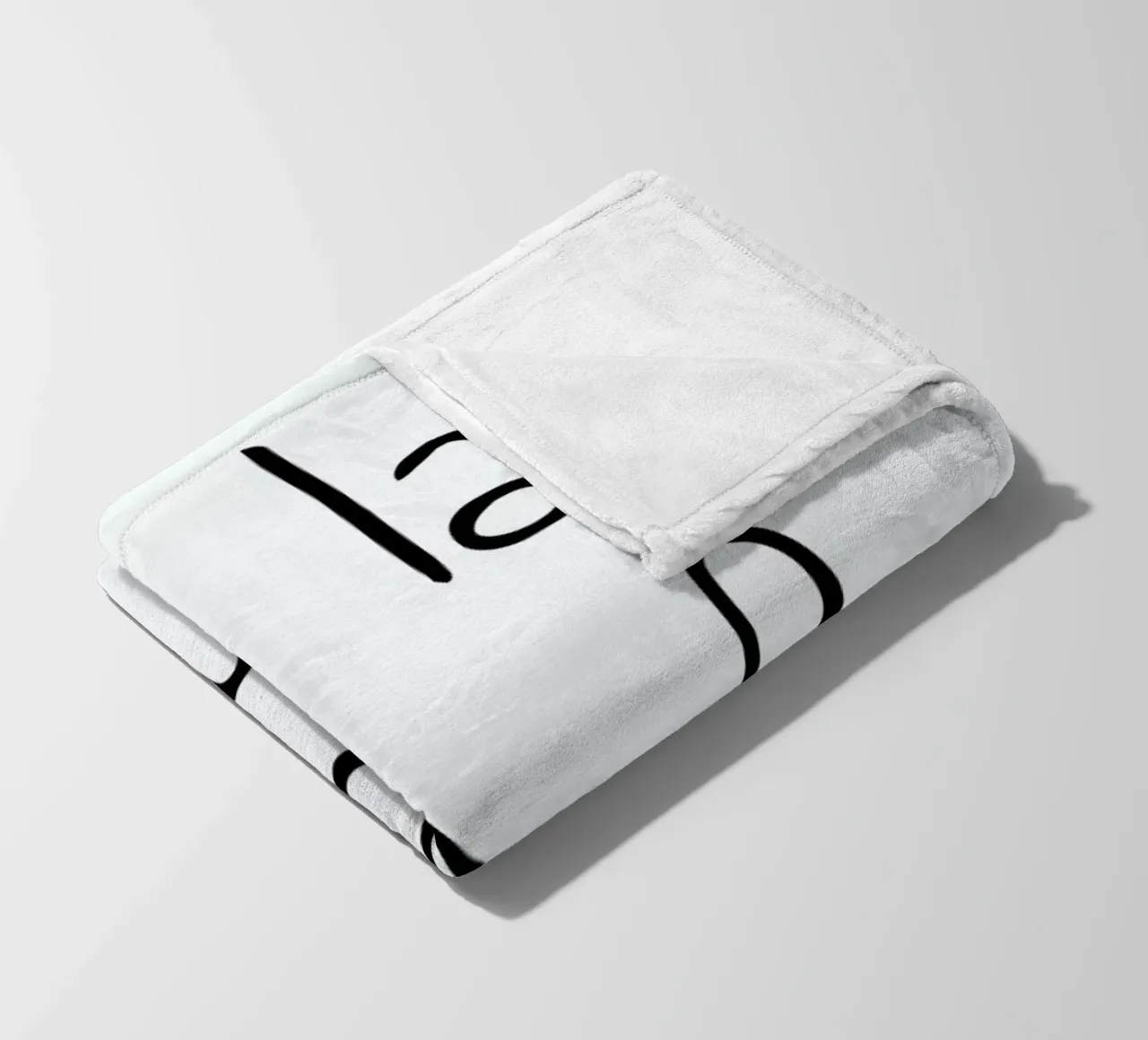 À l'amour fleece blanket by typed