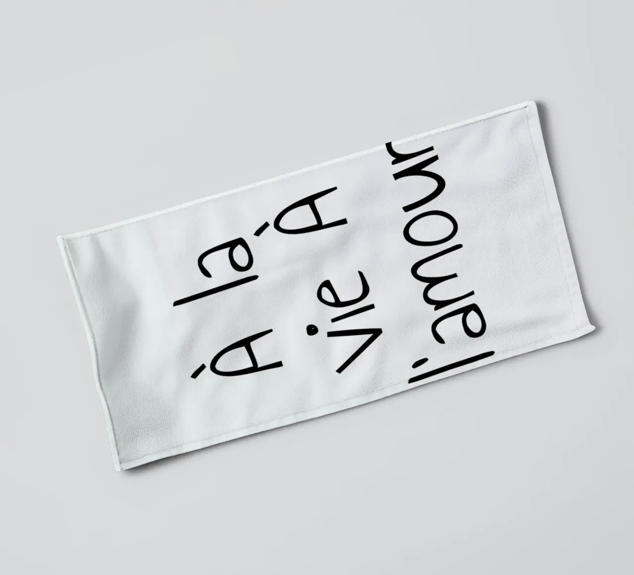 À l'amour asciugamano da bagno da typed