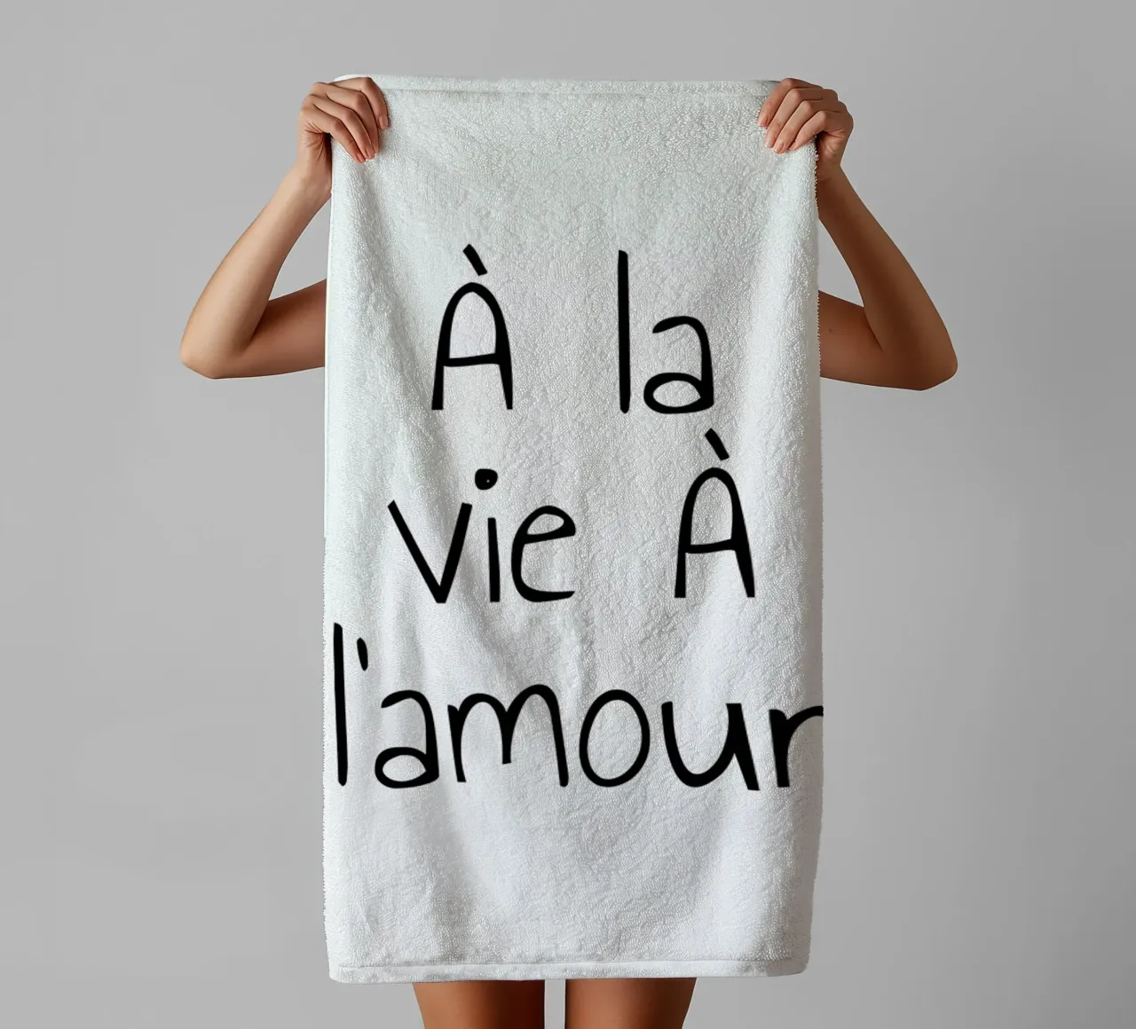 À l'amour asciugamano da bagno da typed