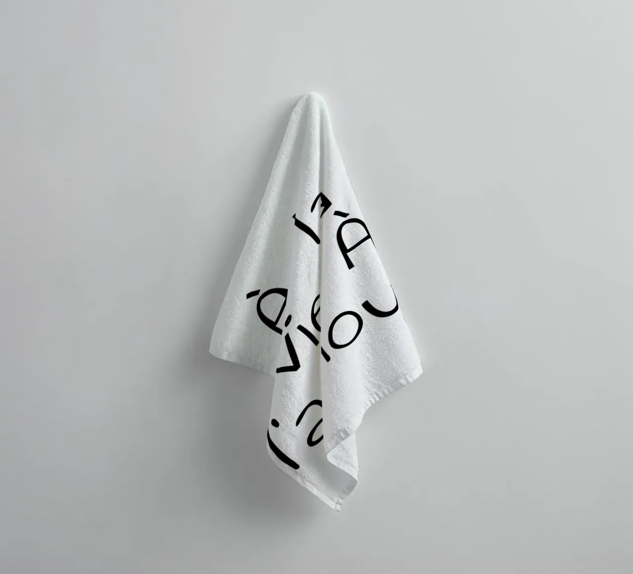 À l'amour asciugamano da bagno da typed