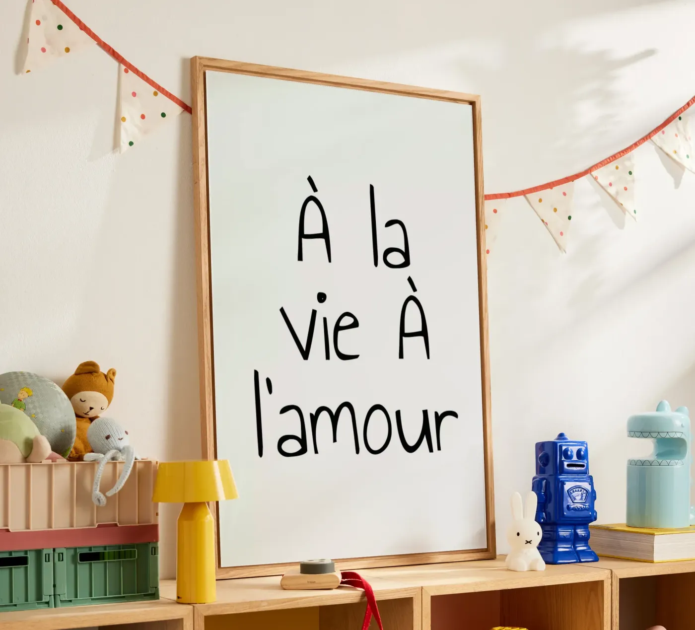 À l'amour plexiglass da typed