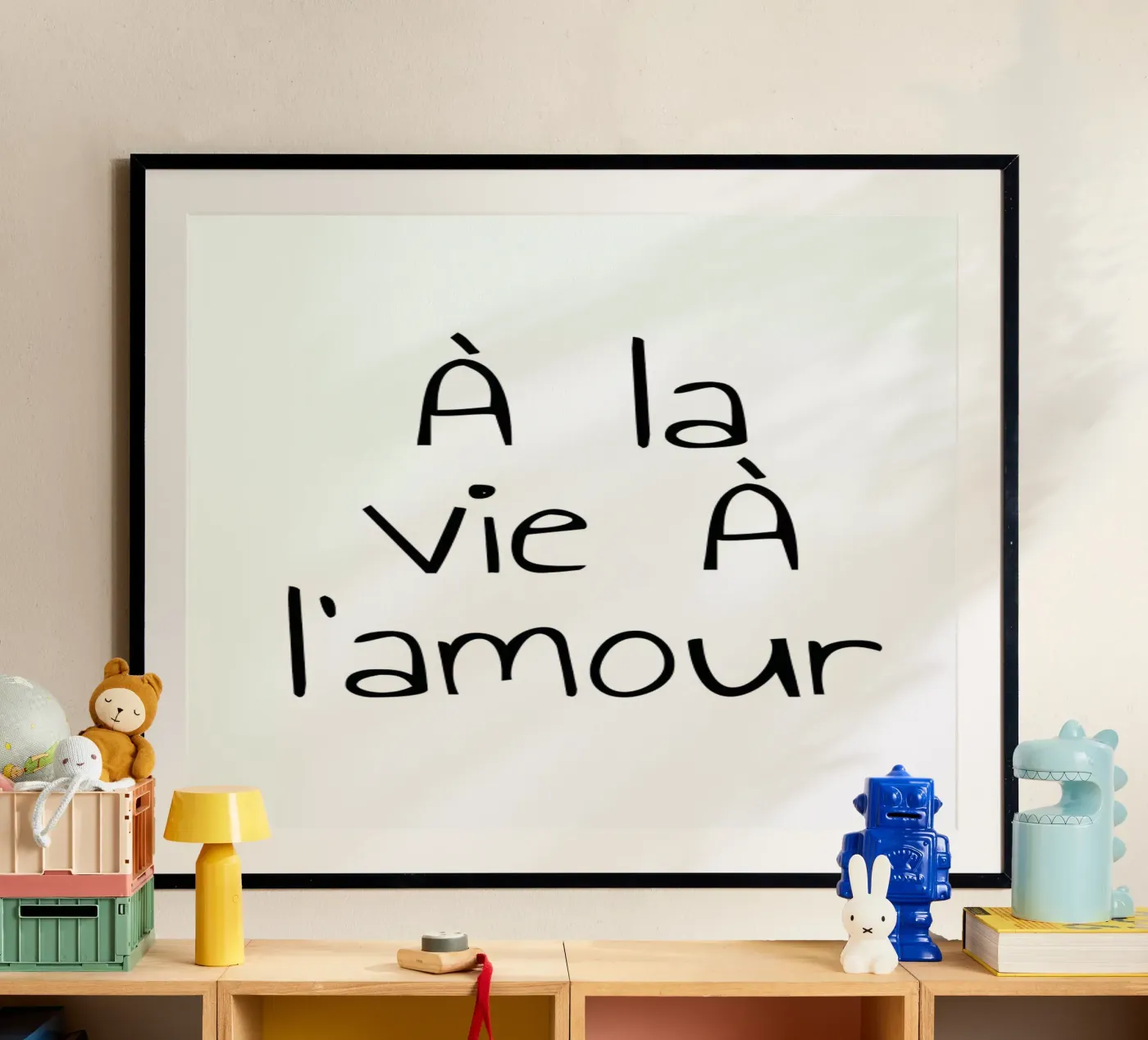 À l'amour poster da typed