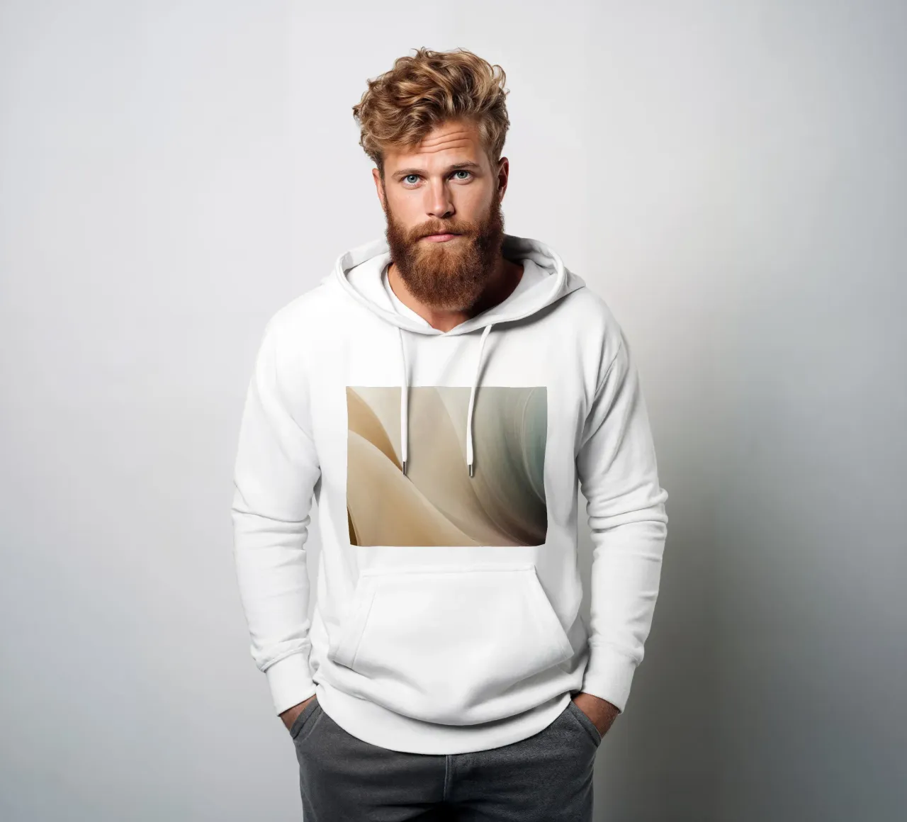 Motif abstrait fluide créant un art tranquille sweat à capuche de DesignDoodle