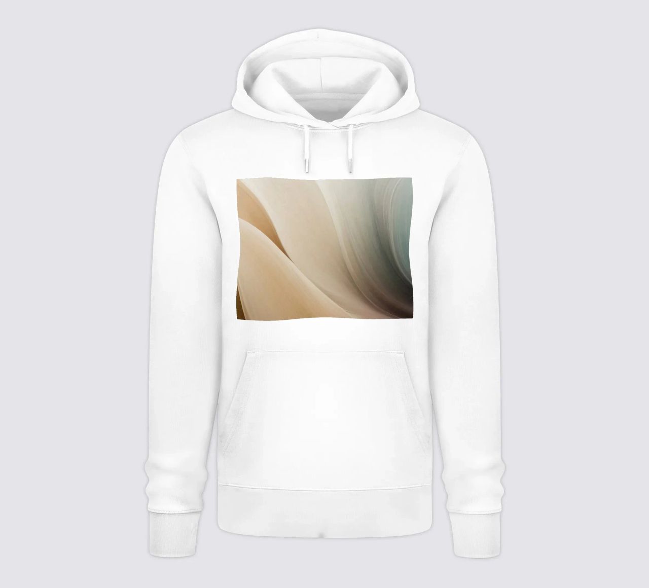 Smooth flowing abstract pattern creating a tranquil art hoodie by DesignDoodle