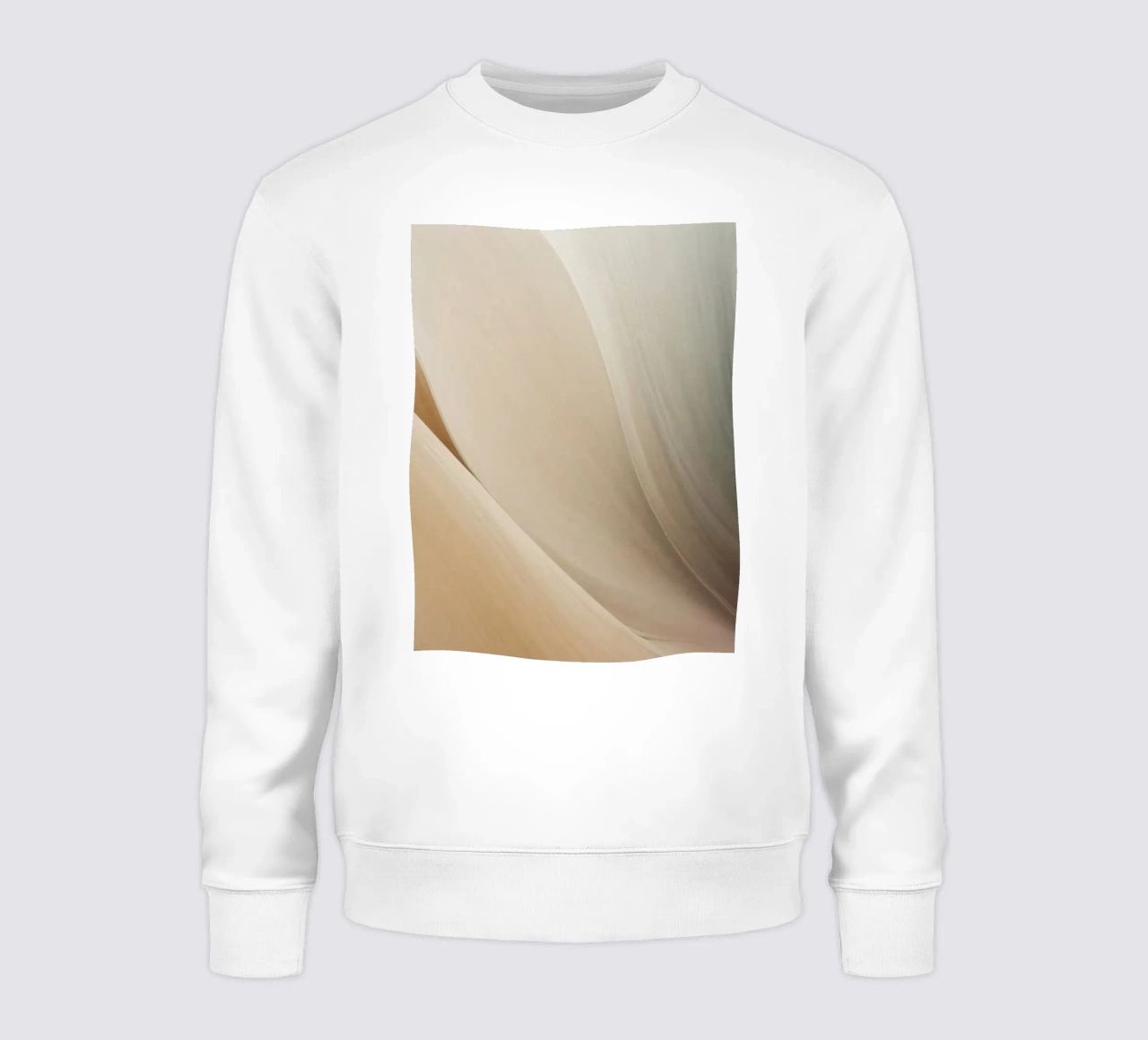 Smooth flowing abstract pattern creating a tranquil art sweatshirt by DesignDoodle