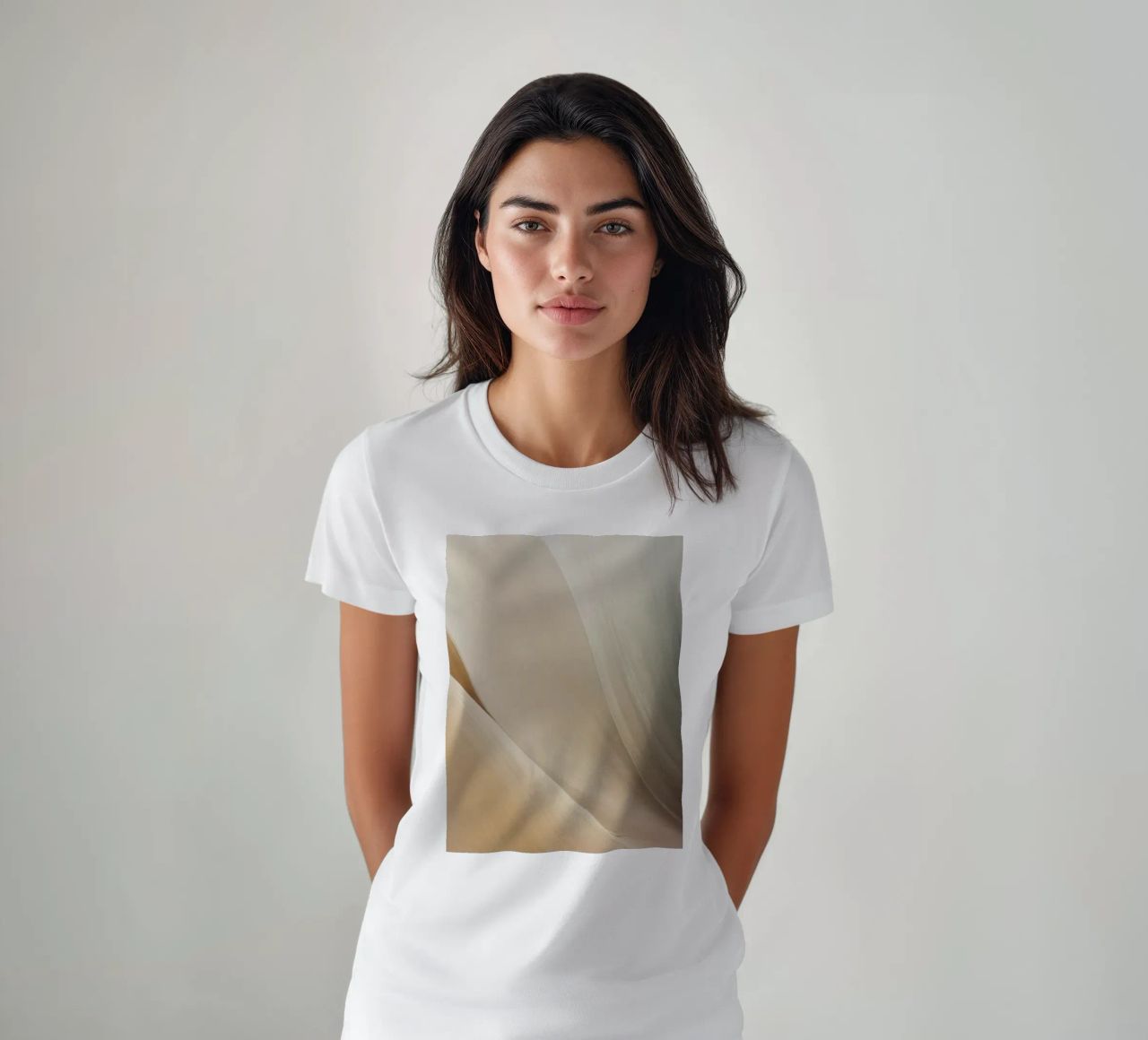 Smooth flowing abstract pattern creating a tranquil art t-shirt by DesignDoodle