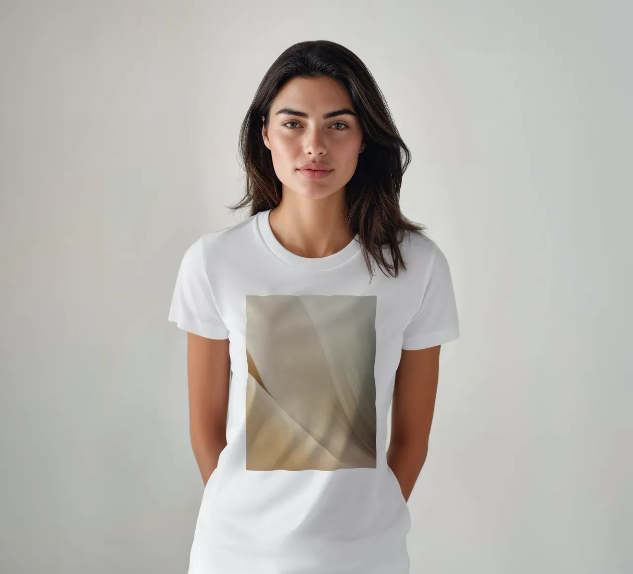 Smooth flowing abstract pattern creating a tranquil art t-shirt by DesignDoodle