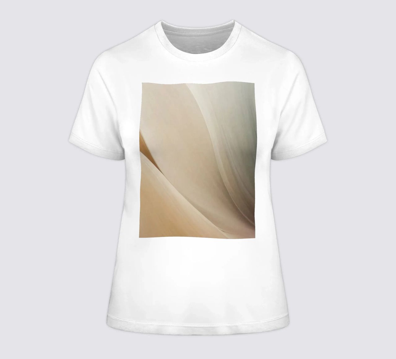 Smooth flowing abstract pattern creating a tranquil art women's fitted t-shirt by DesignDoodle