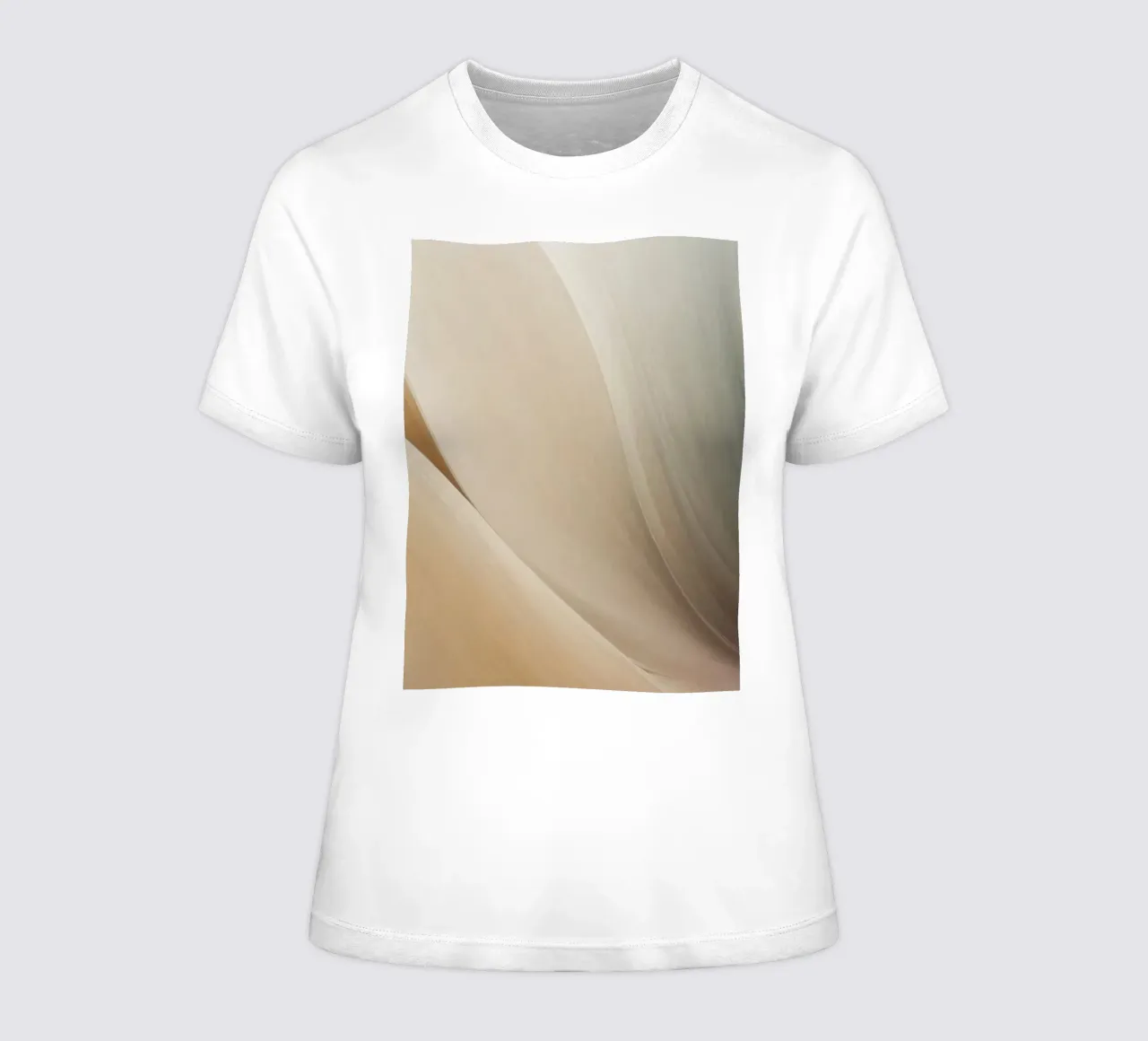 Motif abstrait fluide créant un art tranquille t-shirt ajusté pour femmes de DesignDoodle