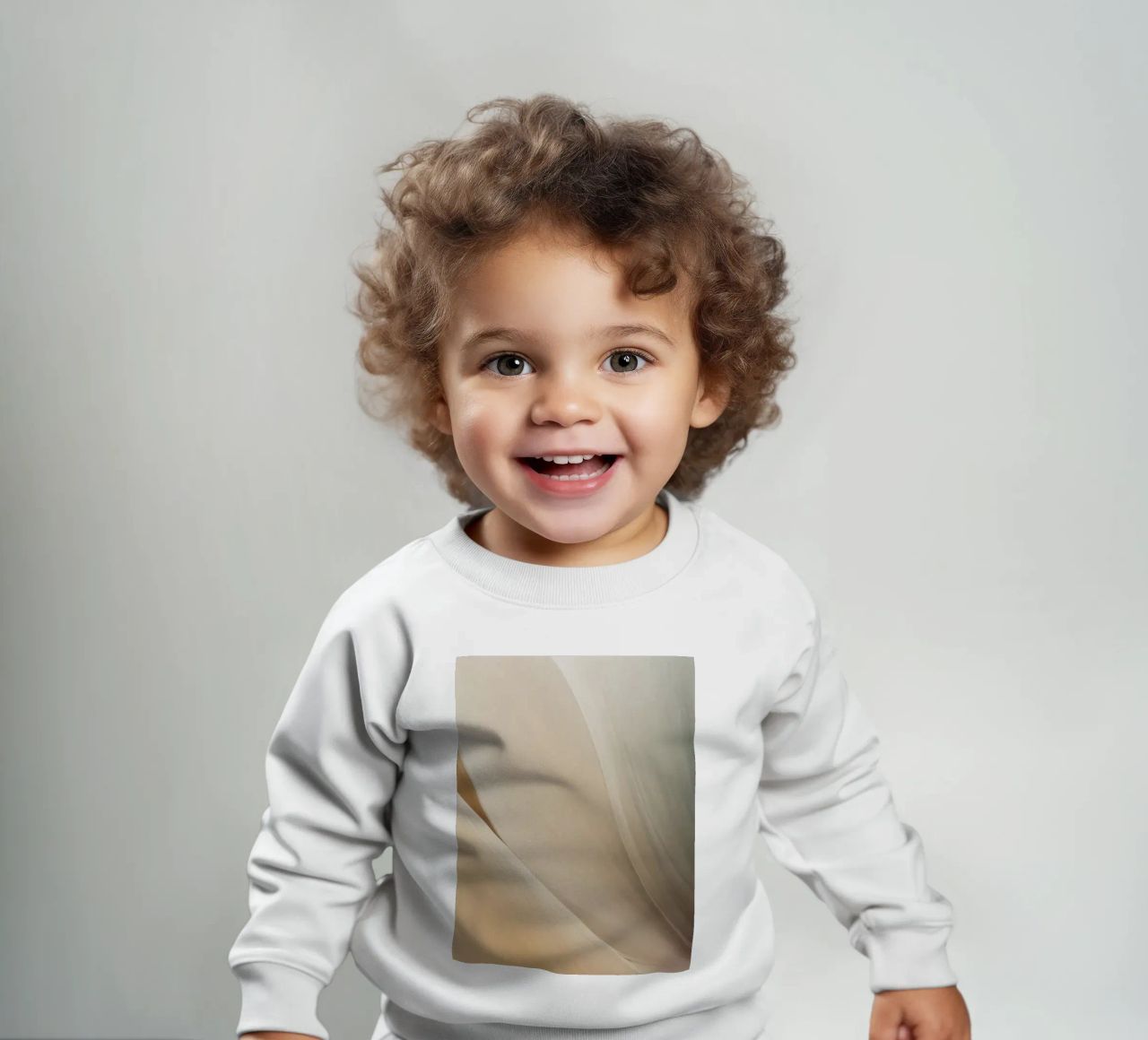 Smooth flowing abstract pattern creating a tranquil art baby sweatshirt by DesignDoodle
