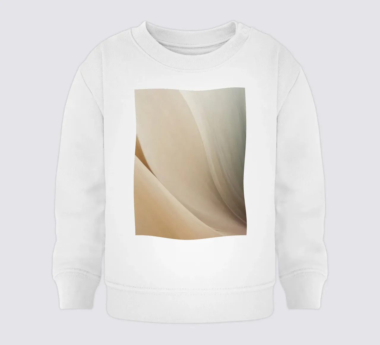Smooth flowing abstract pattern creating a tranquil art baby sweatshirt by DesignDoodle