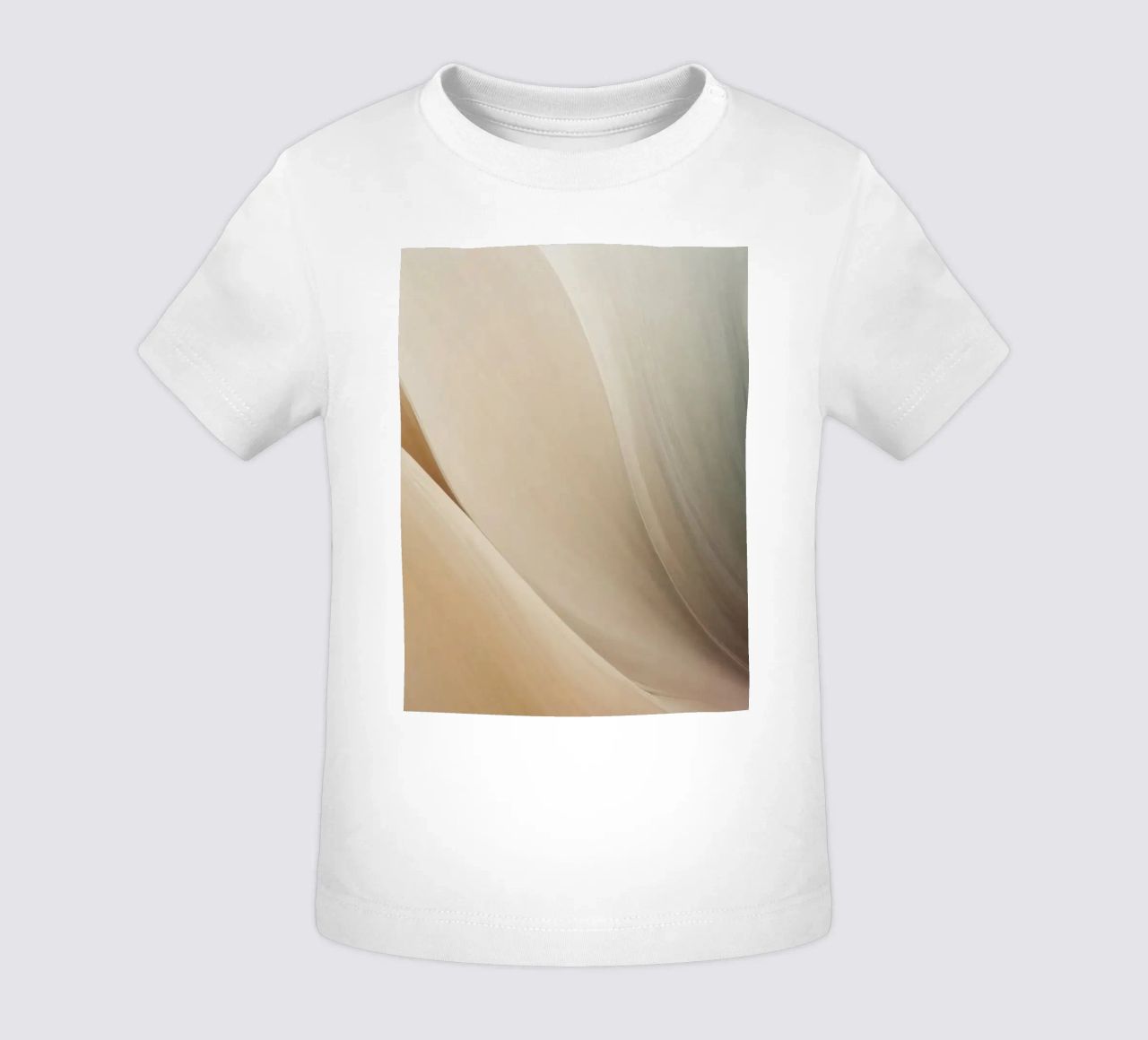 Smooth flowing abstract pattern creating a tranquil art baby t-shirt by DesignDoodle