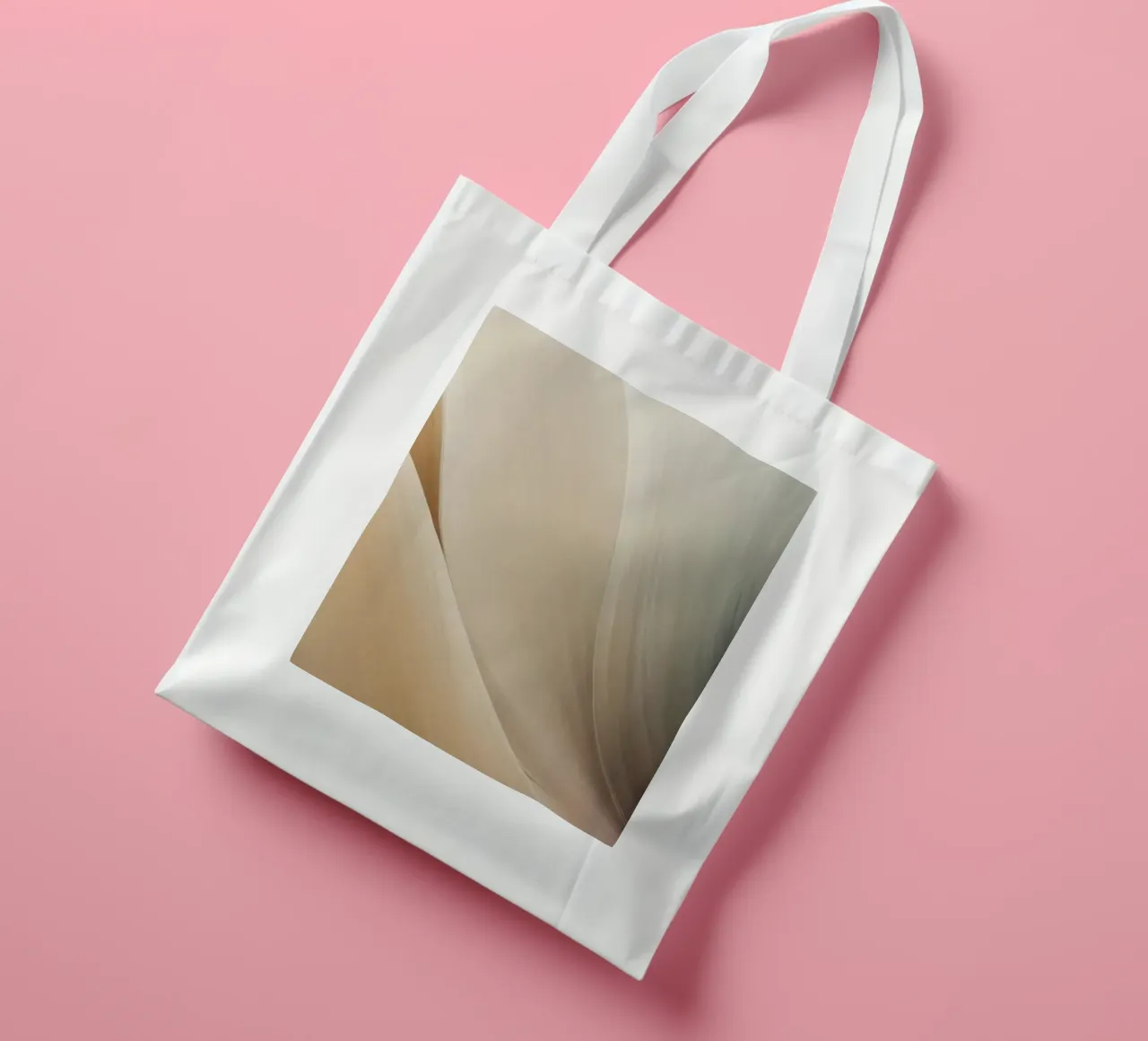 Smooth flowing abstract pattern creating a tranquil art tote bag by DesignDoodle