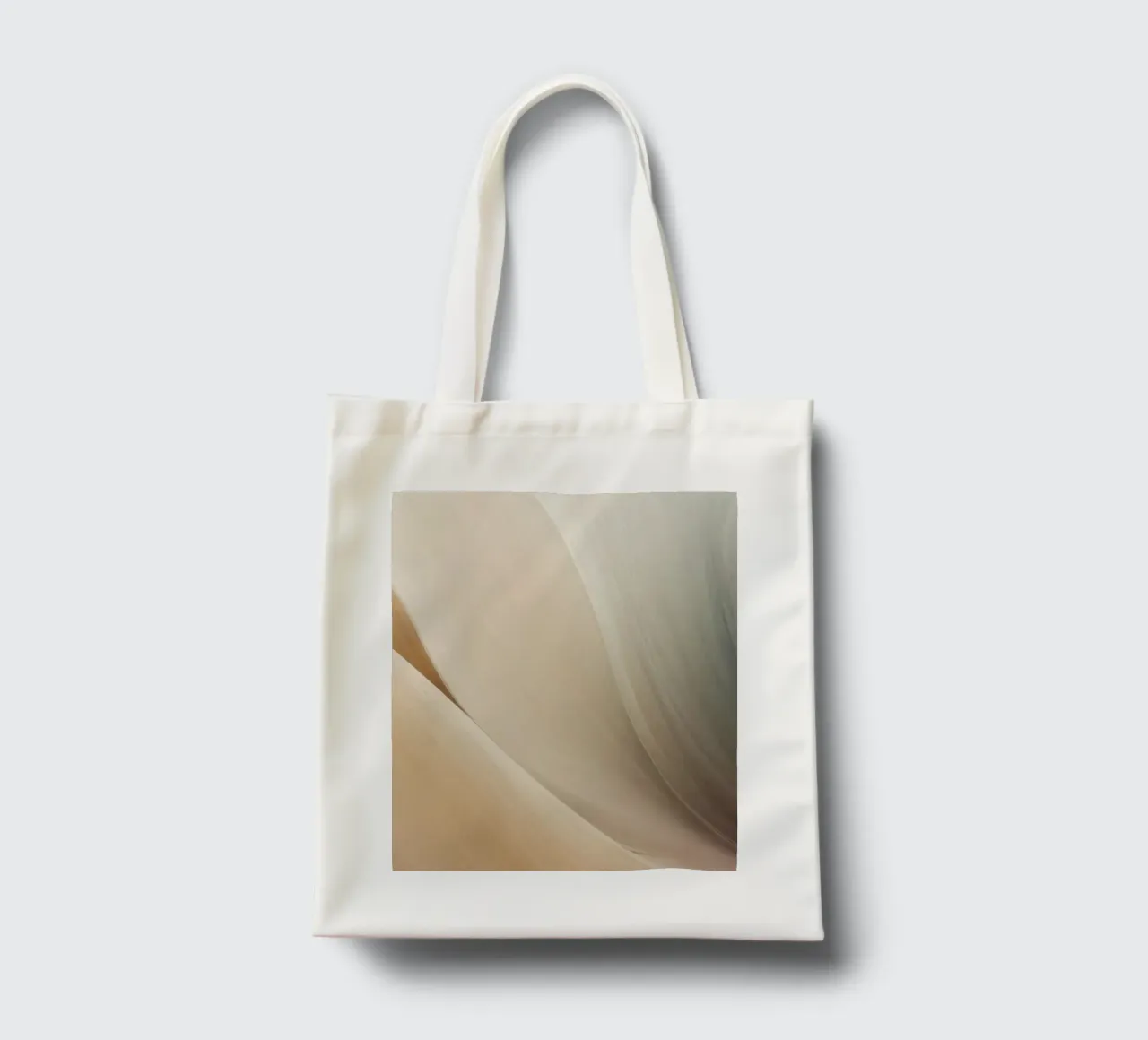 Smooth flowing abstract pattern creating a tranquil art tote bag by DesignDoodle