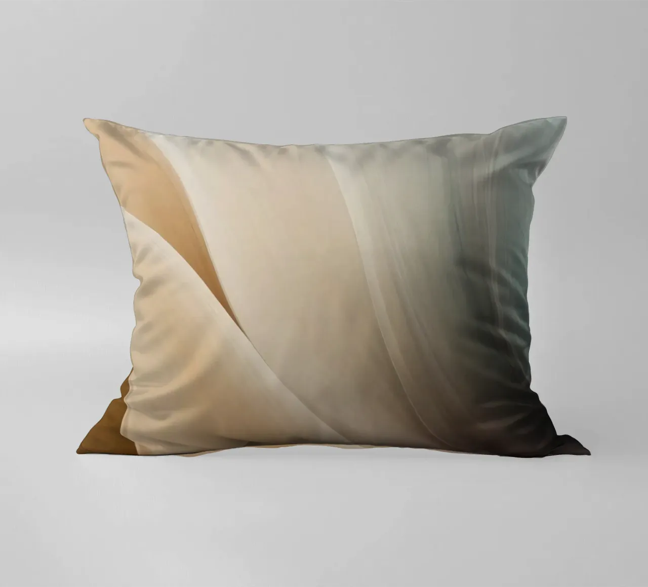 Smooth flowing abstract pattern creating a tranquil art decorative cushion by DesignDoodle