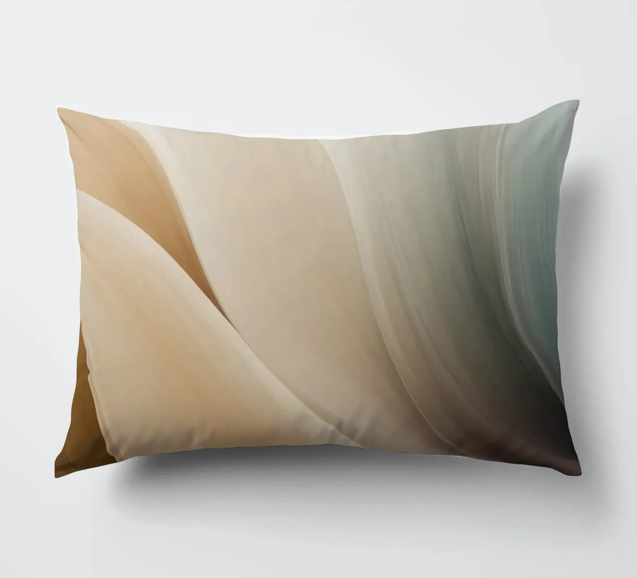 Smooth flowing abstract pattern creating a tranquil art decorative cushion by DesignDoodle