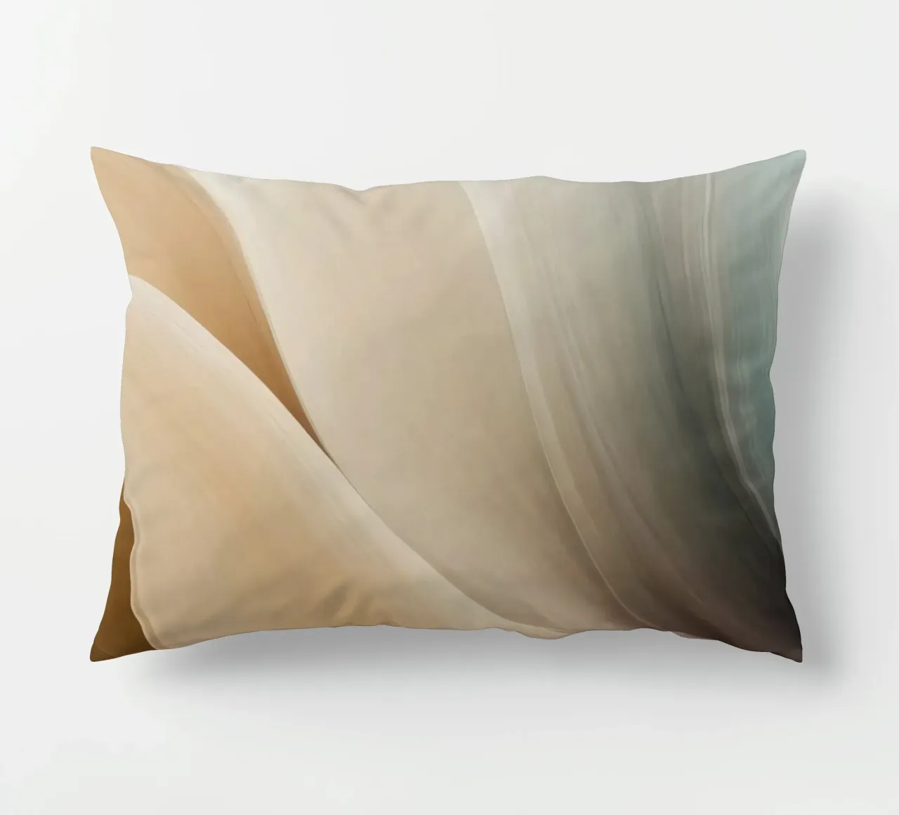 Smooth flowing abstract pattern creating a tranquil art decorative cushion by DesignDoodle