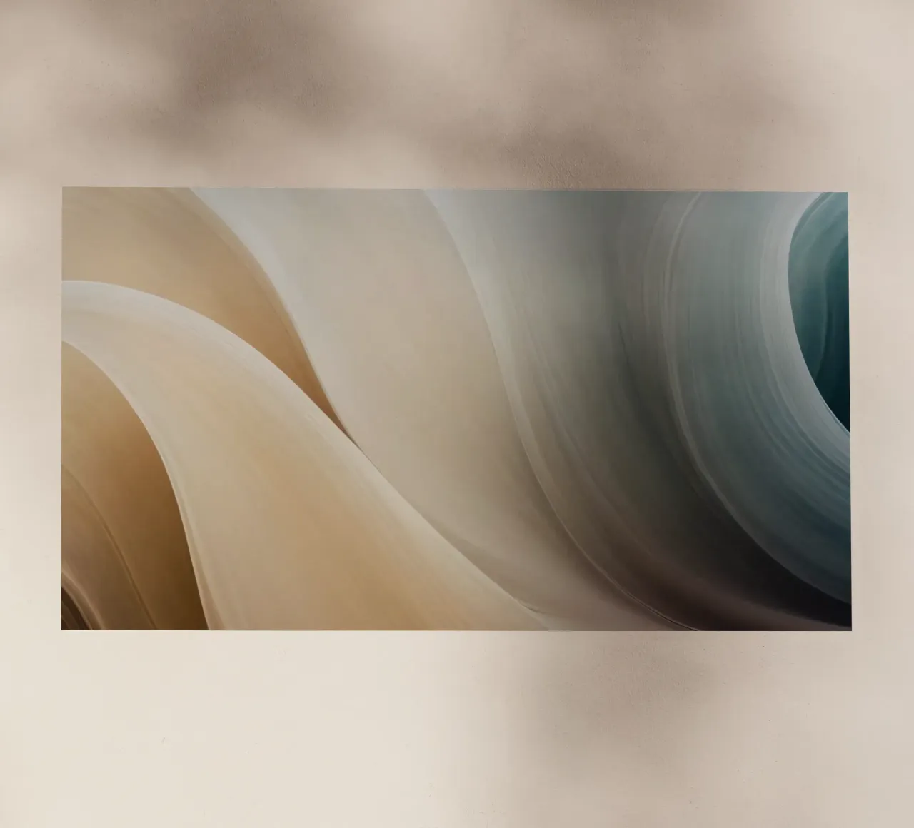 Smooth flowing abstract pattern creating a tranquil art backlit film by DesignDoodle