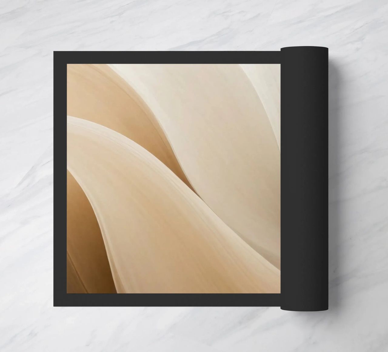 Smooth flowing abstract pattern creating a tranquil art doormat by DesignDoodle