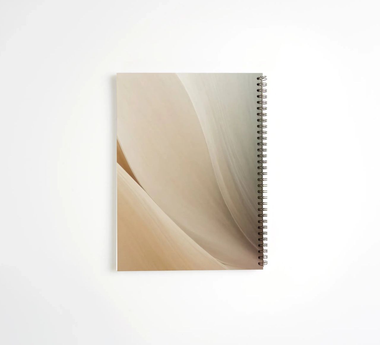 Smooth flowing abstract pattern creating a tranquil art spiral notebook by DesignDoodle