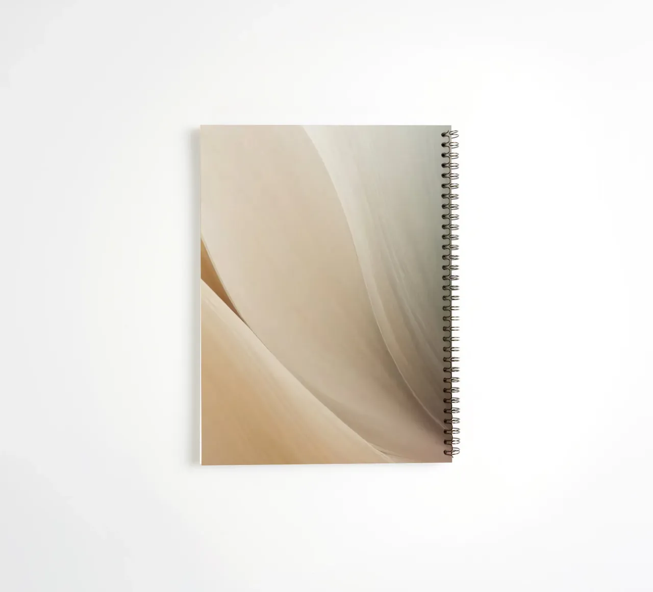 Smooth flowing abstract pattern creating a tranquil art spiral notebook by DesignDoodle