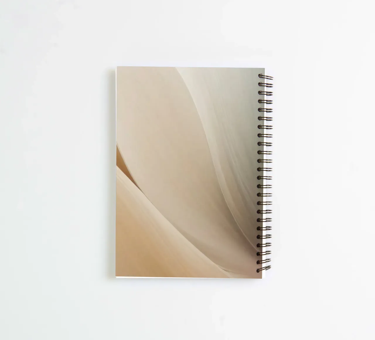 Smooth flowing abstract pattern creating a tranquil art spiral notebook by DesignDoodle