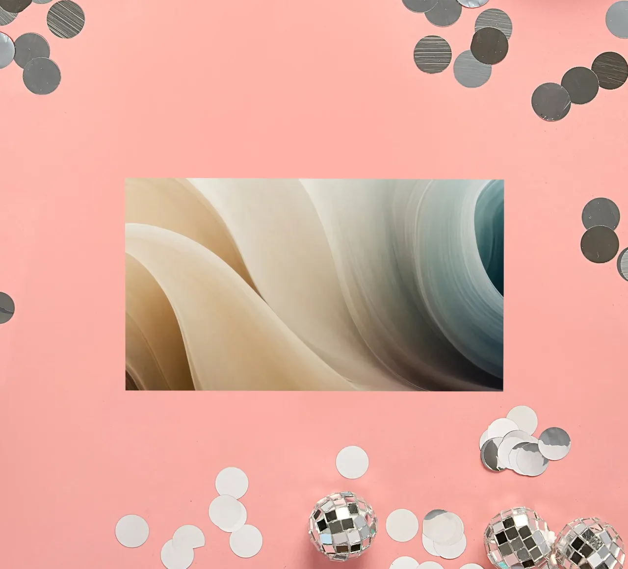 Motif abstrait fluide créant un art tranquille autocollant de DesignDoodle