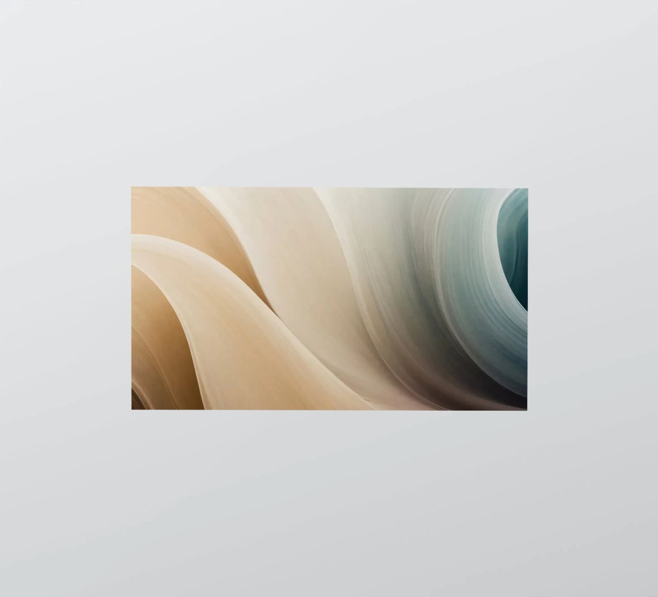 Smooth flowing abstract pattern creating a tranquil art sticker by DesignDoodle
