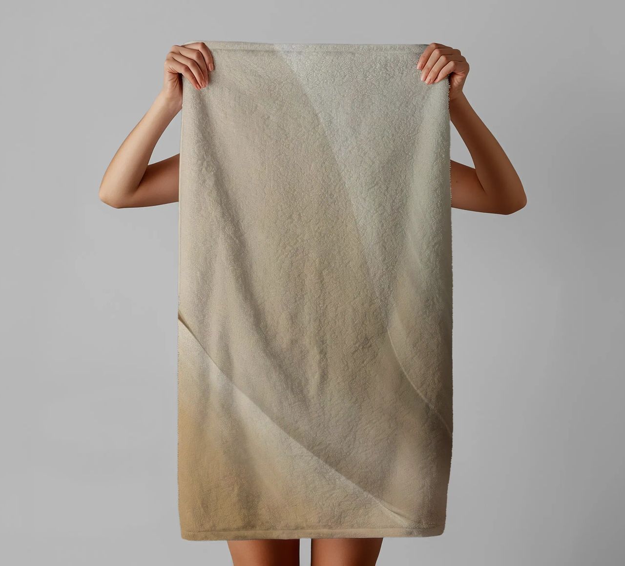 Smooth flowing abstract pattern creating a tranquil art towel by DesignDoodle