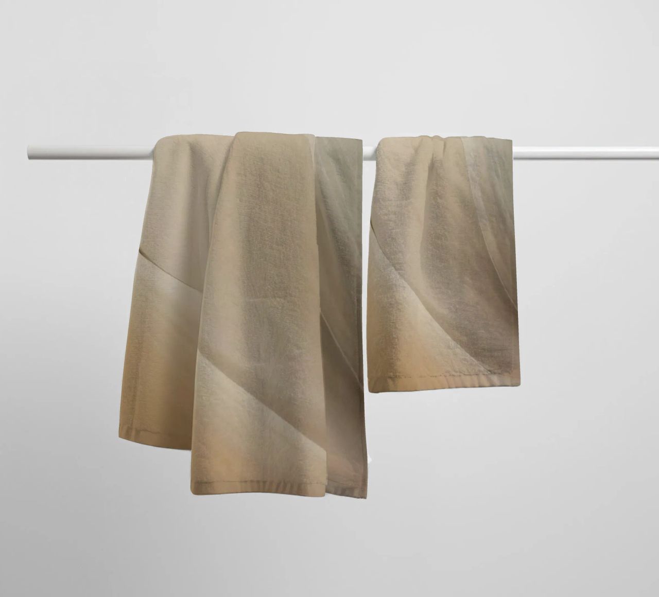 Smooth flowing abstract pattern creating a tranquil art towel by DesignDoodle