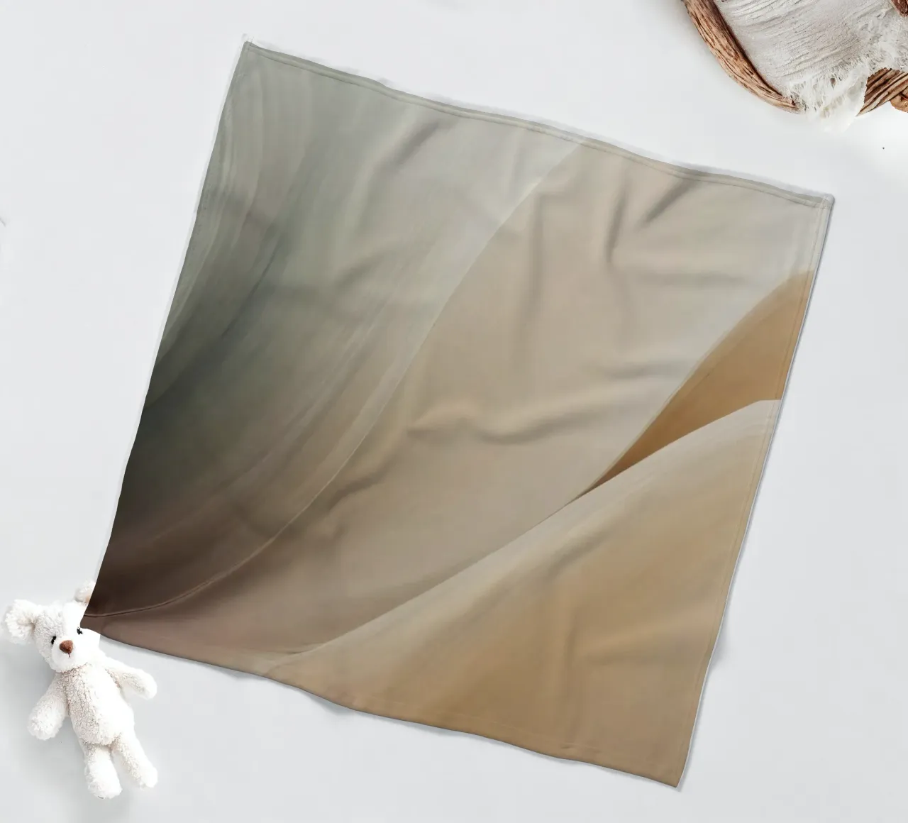 Smooth flowing abstract pattern creating a tranquil art fleece blanket by DesignDoodle