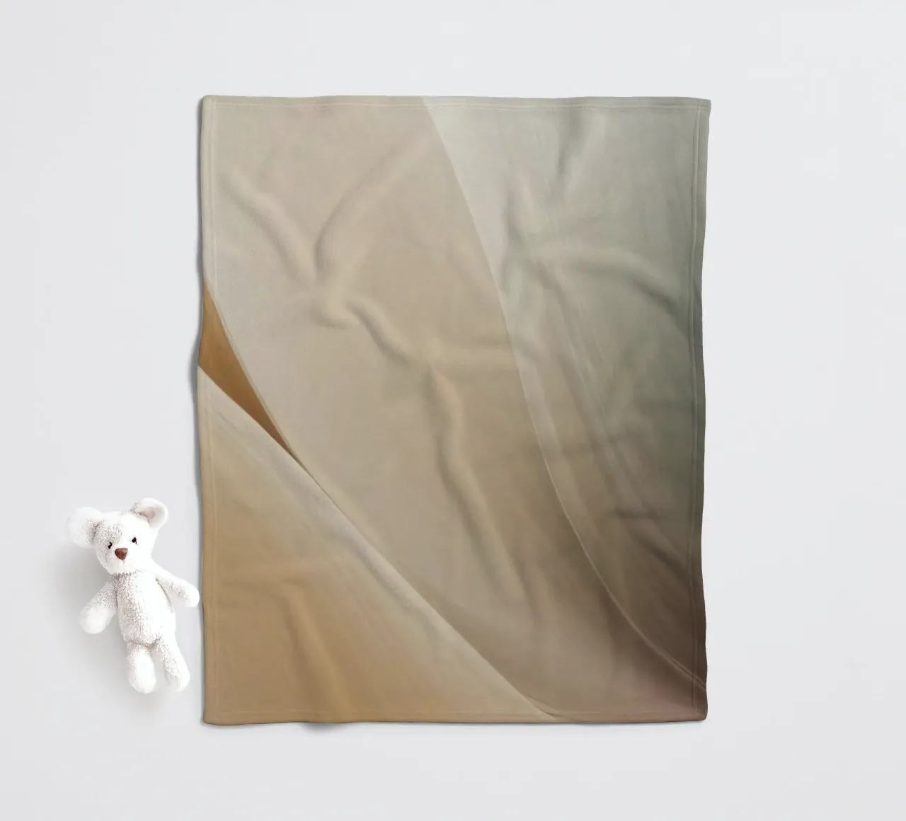 Smooth flowing abstract pattern creating a tranquil art fleece blanket by DesignDoodle