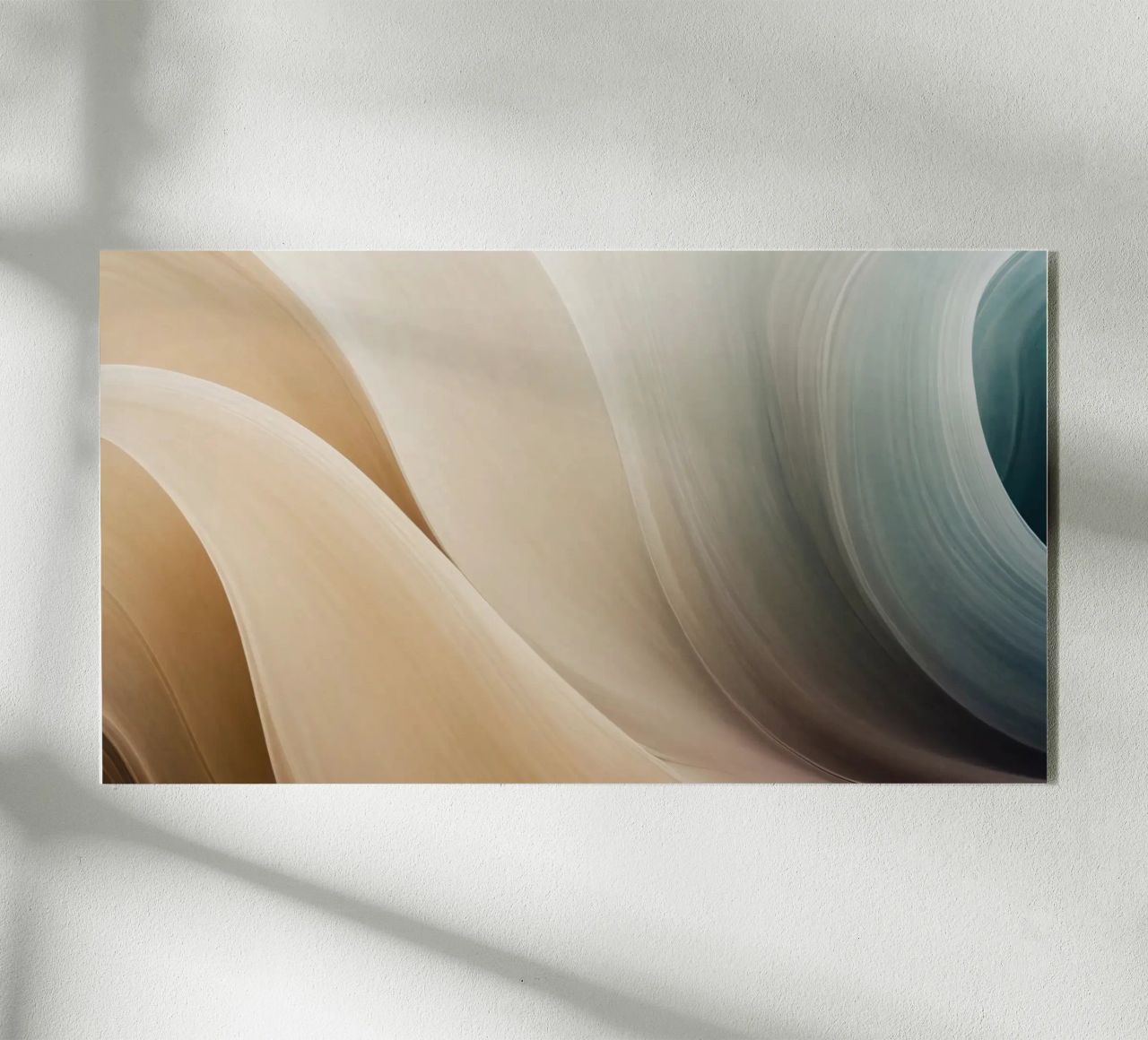 Smooth flowing abstract pattern creating a tranquil art acrylic glass by DesignDoodle