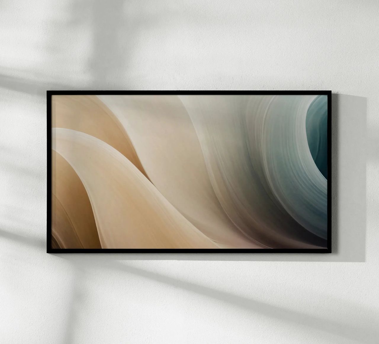 Smooth flowing abstract pattern creating a tranquil art hahnemühle by DesignDoodle