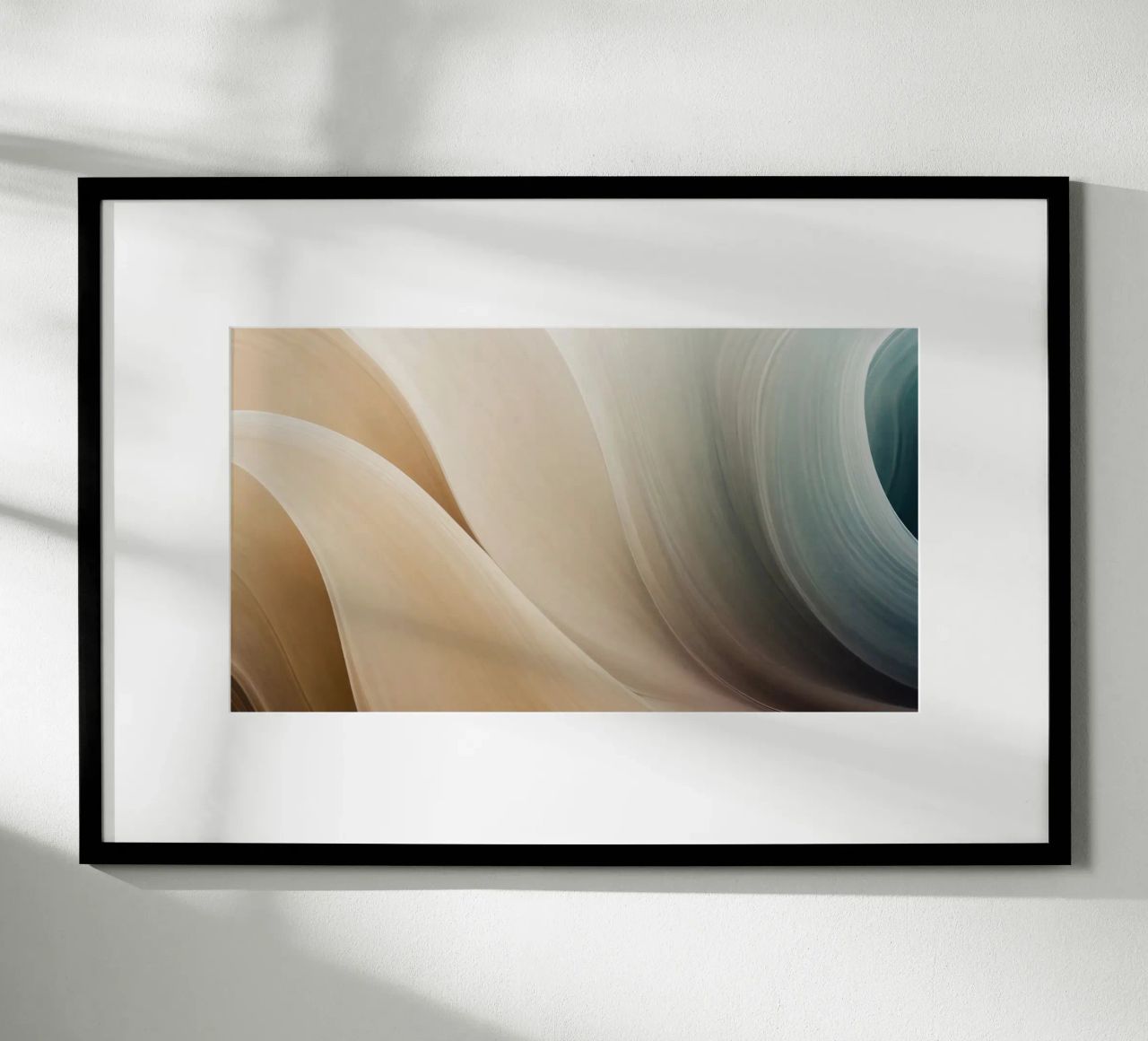 Smooth flowing abstract pattern creating a tranquil art hahnemühle by DesignDoodle