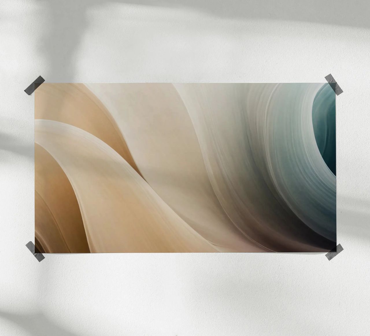 Smooth flowing abstract pattern creating a tranquil art hahnemühle by DesignDoodle